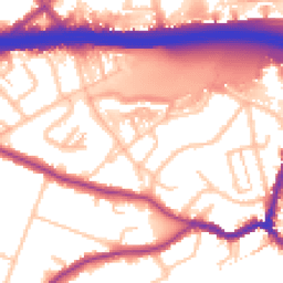 Daytime road noise heatmap for DA5 1BE