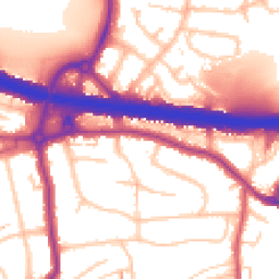 Daytime road noise heatmap for DA5 1BP