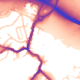 Daytime road noise heatmap for DA5 1BQ
