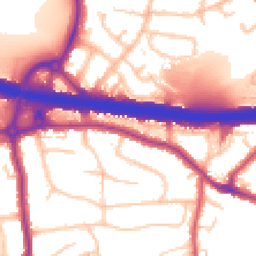 Daytime road noise heatmap for DA5 1BS