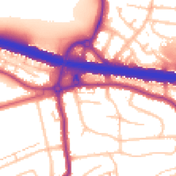 Daytime road noise heatmap for DA5 1BT