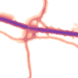 Night-time road noise heatmap for DA5 1BT