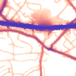 Daytime road noise heatmap for DA5 1BW