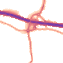 Night-time road noise heatmap for DA5 1BY