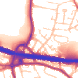Daytime road noise heatmap for DA5 1DD
