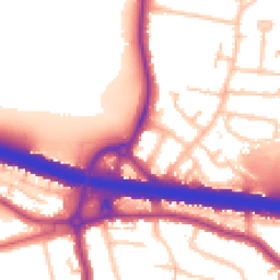 Daytime road noise heatmap for DA5 1DG