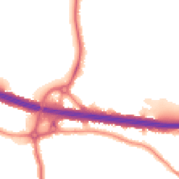 Night-time road noise heatmap for DA5 1DH