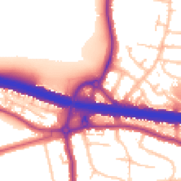 Daytime road noise heatmap for DA5 1DQ
