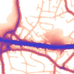 Daytime road noise heatmap for DA5 1DT