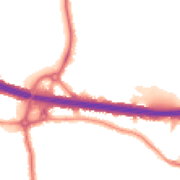 Night-time road noise heatmap for DA5 1DW