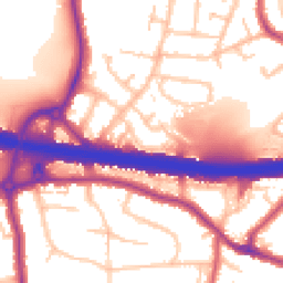 Daytime road noise heatmap for DA5 1DX
