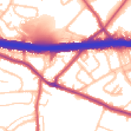 Daytime road noise heatmap for DA5 1EH