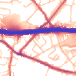 Daytime road noise heatmap for DA5 1EP