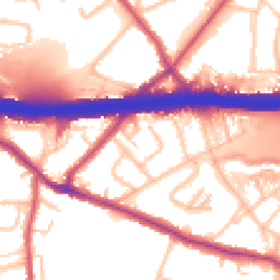 Daytime road noise heatmap for DA5 1EW