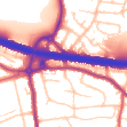 Daytime road noise heatmap for DA5 1EX