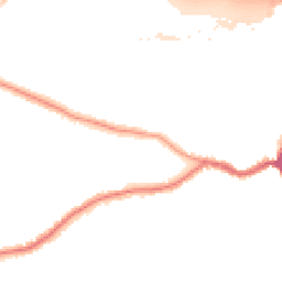 Night-time road noise heatmap for DA5 1HA