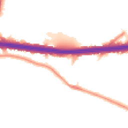 Night-time road noise heatmap for DA5 1JN