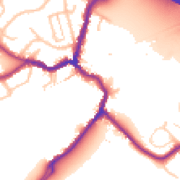 Daytime road noise heatmap for DA5 1JS