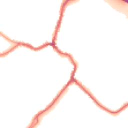 Night-time road noise heatmap for DA5 1JS