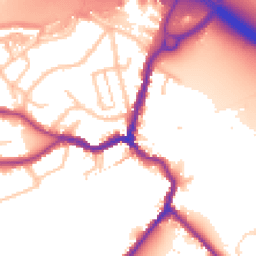 Daytime road noise heatmap for DA5 1LQ