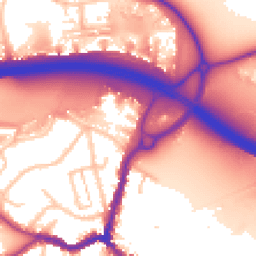 Daytime road noise heatmap for DA5 1LY