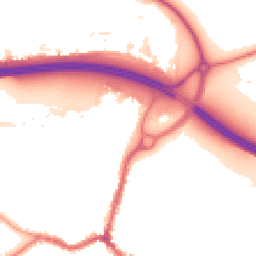 Night-time road noise heatmap for DA5 1LY