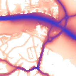 Daytime road noise heatmap for DA5 1NG