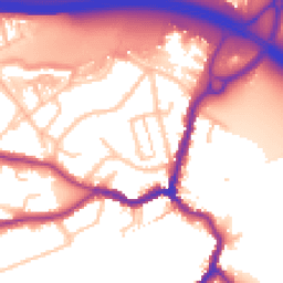 Daytime road noise heatmap for DA5 1NS