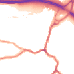 Night-time road noise heatmap for DA5 1NS