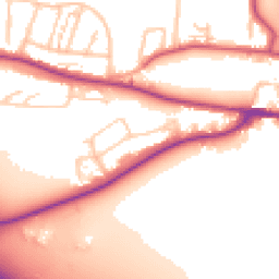 Daytime road noise heatmap for DA5 1PP