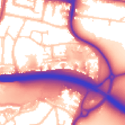 Daytime road noise heatmap for DA5 1QB