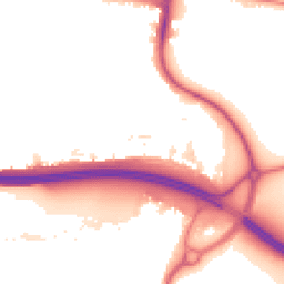 Night-time road noise heatmap for DA5 1QB