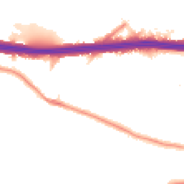 Night-time road noise heatmap for DA5 1RB