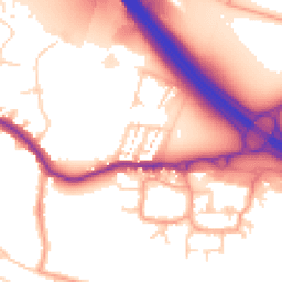 Daytime road noise heatmap for DA5 2AE