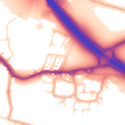 Daytime road noise heatmap for DA5 2AF
