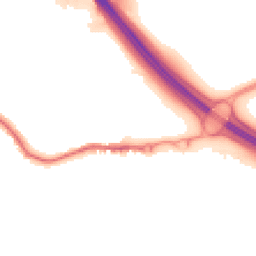 Night-time road noise heatmap for DA5 2AF