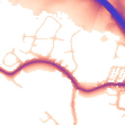 Daytime road noise heatmap for DA5 2AU