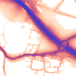 Daytime road noise heatmap for DA5 2BP