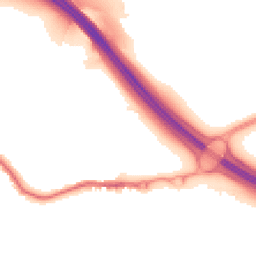 Night-time road noise heatmap for DA5 2BP