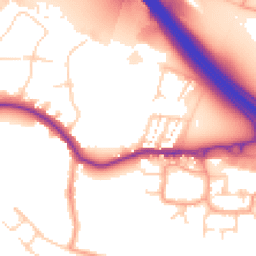 Daytime road noise heatmap for DA5 2DG