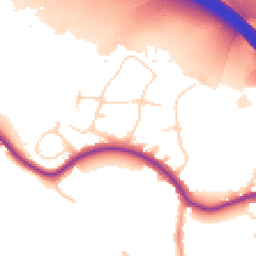 Daytime road noise heatmap for DA5 2DN