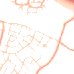 Daytime road noise heatmap for DA5 2JZ