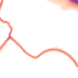 Night-time road noise heatmap for DA5 2LF