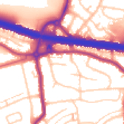 Daytime road noise heatmap for DA5 3DB