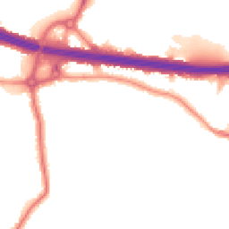 Night-time road noise heatmap for DA5 3DQ