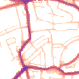 Daytime road noise heatmap for DA5 3ES