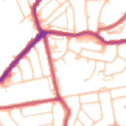 Daytime road noise heatmap for DA5 3JE