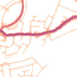 Daytime road noise heatmap for DA5 3JZ
