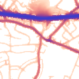Daytime road noise heatmap for DA5 3PS