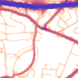 Daytime road noise heatmap for DA5 3PX
